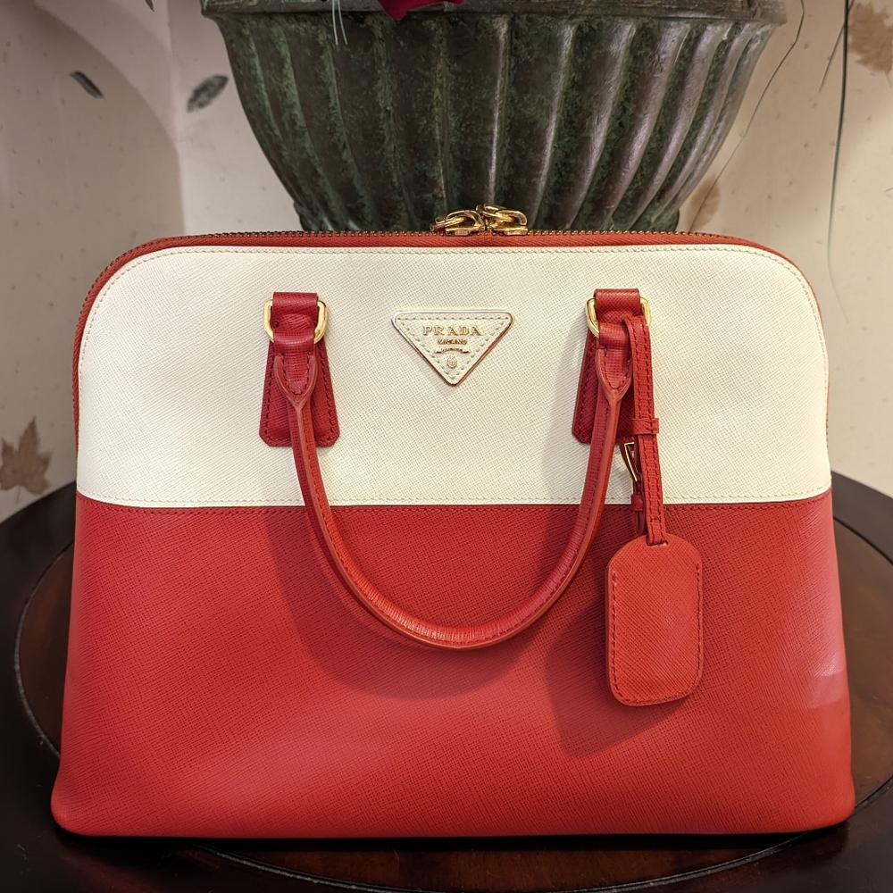 Prada Bauletto Saffiano Lux Bag